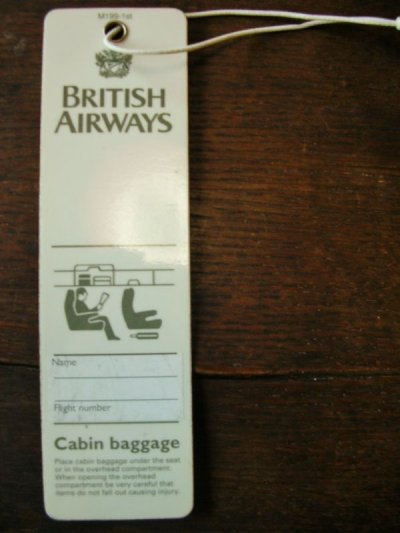 画像1: BritishAirwaysバッゲージタグ