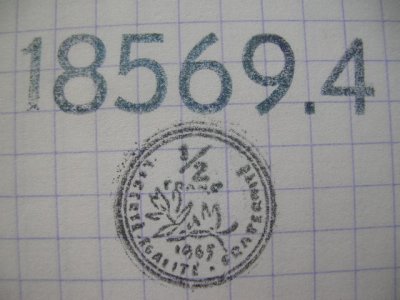 画像3: stamp:franc centimes