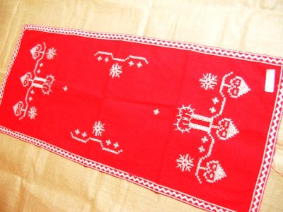 画像2: 北欧クリスマス刺繍クロス