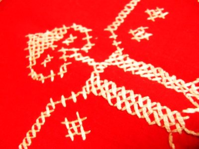 画像1: 北欧クリスマス刺繍クロス