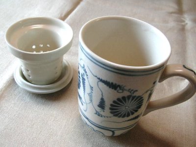 画像1: Tea cup茶こし付