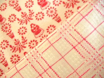 画像3: german fabric set pink/red 4e